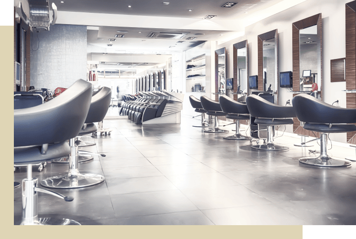 salon diana warszawa salon fryzjerski wnetrze na brazowej podkladce